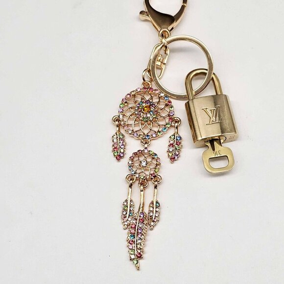 Authentic Louis Vuitton Lock & Key with unbranded Bagcharm, Keycharm, Keychain - Picture 8 of 8